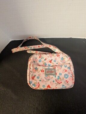 CATH KIDSTON Pink Fairy Sling Bag Crossbody Oilcloth Purse Zipper Closure